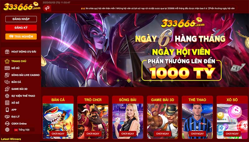 Nhà cái 333666 - Dẫn đầu xu hướng cá cược trực tuyến năm 2023
