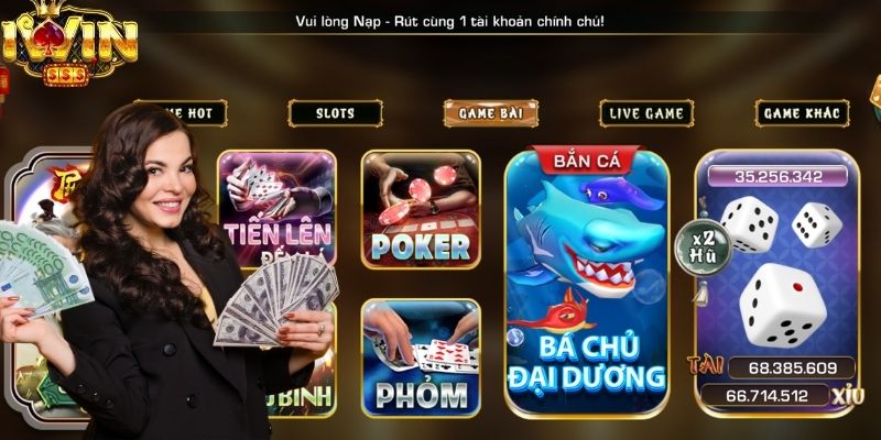 Đầy đủ các top game bài đổi thưởng
