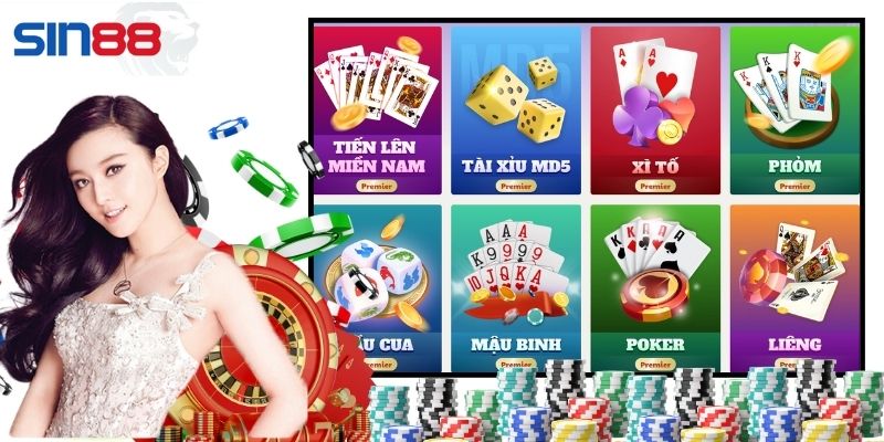 Ưu thế khi chơi game bài trực tuyến tại Sin88