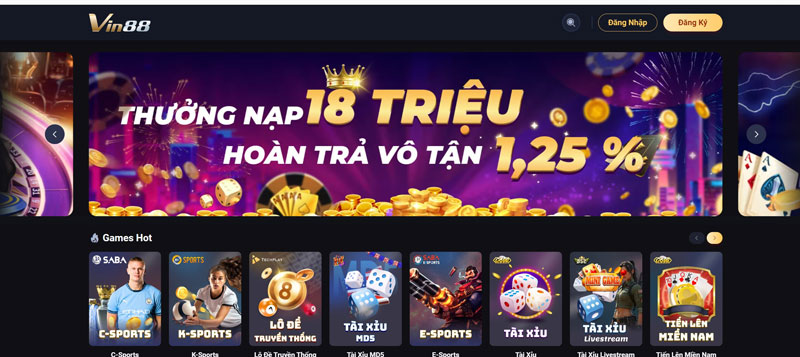 Hoàn trả Vin88